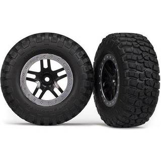 Traxxas 5883 Tires & Wheels, BFGoodrich/Split-Spoke, 4WD/2WD Rear (2)