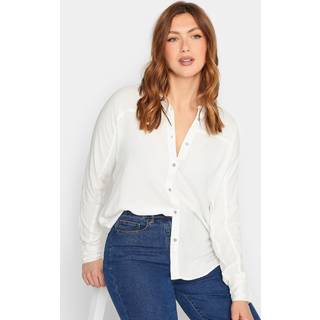 Lts Tall White Long Sleeve Shirt 10 Lts | Tall Women's Shirts & Blouses