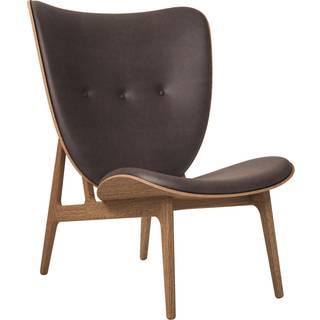 NORR11 Elephant lounge leather light smoked oak Dunes dark brown