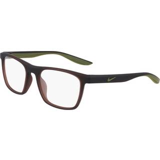 Nike Unisex NIKE 7039 201 Optiske stel Plast Brun uigennemsigtig Firkantet