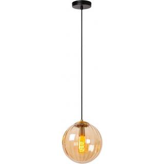 Monsaraz pendellampe, Ø 25 cm, rav. Glas, 1 lyskilde