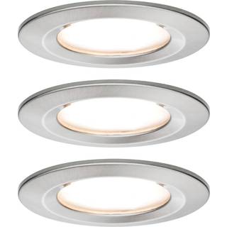 Paulmann Nova LED indbygningslampe 3stk. stiv jern