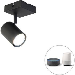 Smart spot sort justerbar firkantet inkl. Wifi GU10 - Jeana