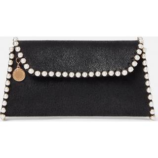 Stella McCartney Falabella embellished clutch bag - black - One Size