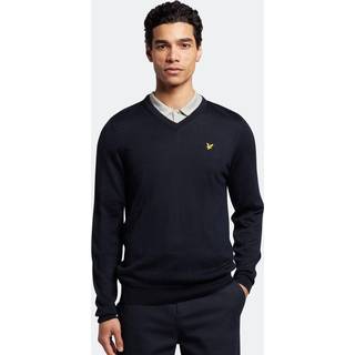 Lyle & Scott Golf V Neck Jumper M Dark navy