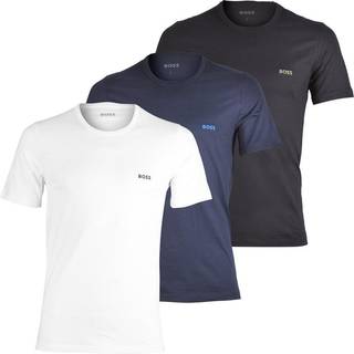 BOSS 3pak t-shirts med økologisk bomuld i forskellige farver til herre