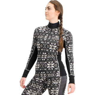 Kari Traa Women's Else Wool Half-Zip Black, L