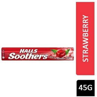HALLS Soothers Halspastiller Strawberry 45 gr.