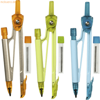 Linex SC300 basic skolepasser i assorteret farver, 12 stk