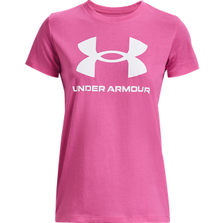 T-shirt Under Armour UA SPORTSTYLE LOGO SS-PNK 1356305-659 Størrelse XS
