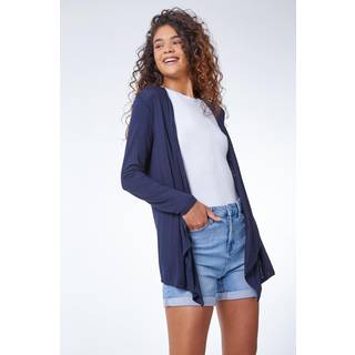 Roman Roman Blue Waterfall Front Jersey Cardigan