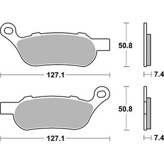 TRW Bremsebelægninger Sinter Med Tgk orig. 'US-look' m. TGK