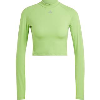 HIIT HEAT.RDY Long Sleeve Crop T-shirt - Semi Lucid Lime - XL