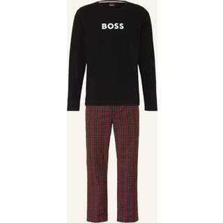 BOSS pyjamassæt i sort & rød til herre.
