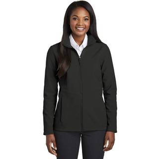 Havnemyndighed Kvinders kollektive bløde skaljakke dyb sort stor