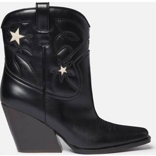 Stella McCartney Embroidered faux leather ankle boots - black - EU 36