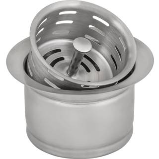 Ruvati dyb affaldsafskaffelse flange med kurv sil til k?kkenvaske - rustfrit st?l - RVA1049st