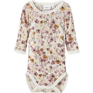 Name It Moonbeam Blomstret Body Merinould