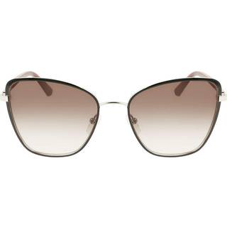 Calvin Klein Kvinde CK21130S 002 Solbriller Metal Sort Brun Sommerfugl Normal Fotokromatisk