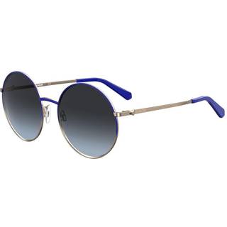 Moschino Love MOL037/S PJP/GB 55 Solbriller Kvinder Blue - Blue Gold - 55mm