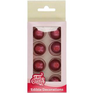 Chokoladekugler Ruby - 8 stk., FunCakes