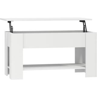 Sofabord 101X49X52 Cm Konstrueret Træ - Hvid