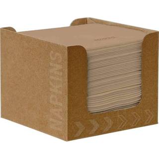 DUNI BIO DUNISOFT DISPENSER Brun Inkl. Brun Serviet 20x20 cm 24x50 stk (202947)