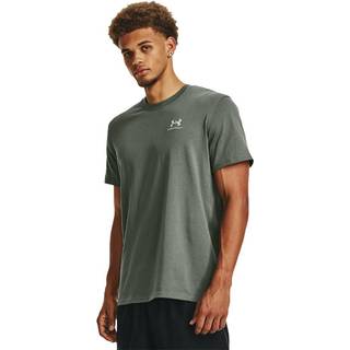 T-shirt Under Armour UA M LOGO EMB HEAVYWEIGHT SS-GRN 1373997-182 Størrelse S