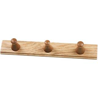 FDB Møbler Q3 Allé knage 3 kroge Oak nature lacquered