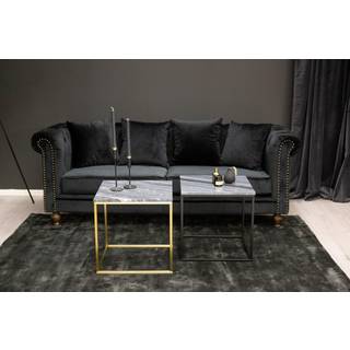 Velvet sofa 3 personers velour sort.