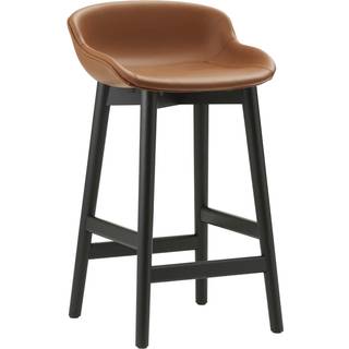 Normann Copenhagen Hyg Barstol 65 Cm / Sort Egetræ - Barstole Læder Brandy - 604443