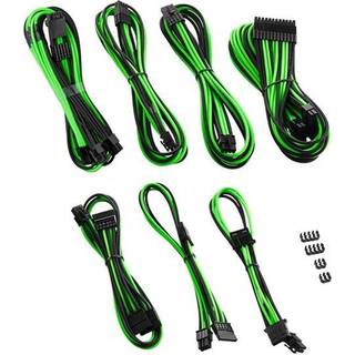 CableMod C-Series Pro ModMesh 12VHPWR Cable Kit for Corsair RM, RMi, RMx (Black Label) - black/light green -> Forventet levering: 1-2 hverdage