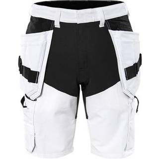 Fristads 300109 Håndværker stretchshorts 2762 LWS / Arbejdsshorts Hvid/sort C60