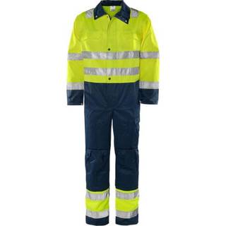 Fristads 100004 Hi Vis Kedeldragt kl.3 8601 / Arbejdskedeldragt Hi-Vis gul/Marine 3XL