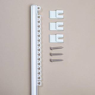 Gardinskinne U-skinne 150 cm - Sølvfarvet