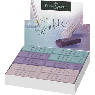 Faber-Castell viskelæder m glimmer 3 ass. farver Rose