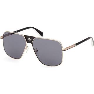 Adidas Mand OR0091 32A Solbriller Metal Guld Røg Geometrisk Normal