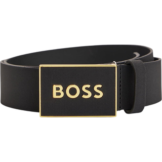 BOSS Icon Leather Belt Black