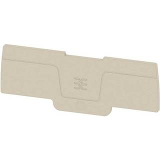 Snap In, Endeplade, Beige, 4P Weidmüller