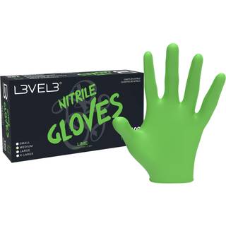L3VEL3 Lime Small Professional Nitrile Gloves 100 Pack