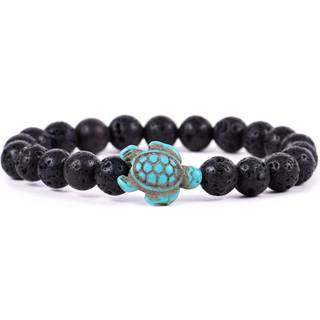 Fahlo Sea Turtle Tracking Armbnd Elastic Supports the Sea Turtle Conservancy One Size passer mest til mnd og kvinder (Lava Stone)