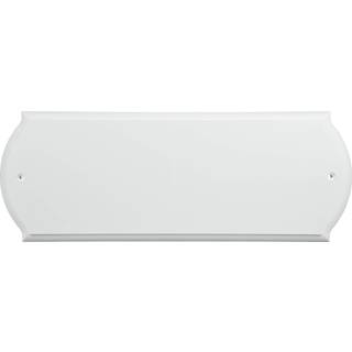 5027197 Adresseplade WHT 6X16 """" """" Hillman White Wood Paintable Address Plate (Pack of 3)