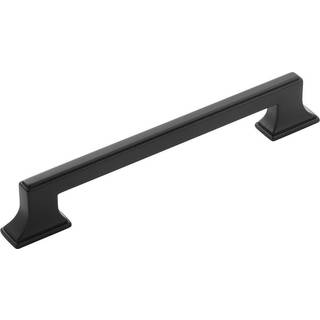 Belwith-Keeler B077463-MB Brownstone Collection Pull 6-5/16 tum (160 mm) Center to Center Matte Black Finish