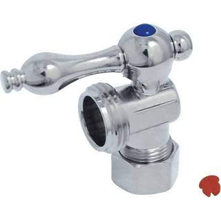 Kingston Brass CC12001 5/8 """" O.D. Komprimering 3/4 """" Slangetr?dvinkelafbrydelsesventil Poleret krom