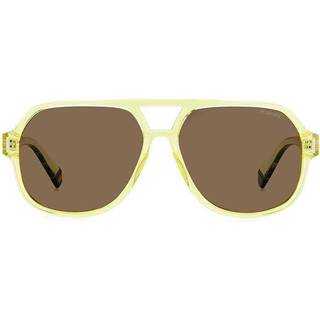 Polaroid PLD 6193/S Polarized 6DX/SP 57 Solbriller Mænd Gul - Transparent Lime Yellow - 57mm