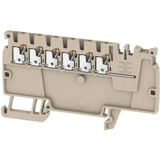 Weidmüller Push in distributionsklemme 1.5mm² beige