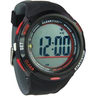 Sejlerur Ronstan Clear Start, analog, Ø43 mm, 10 ATM, rød/sort