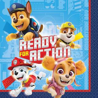 Paw Patrol Adventures Beverage Paper -servietter - 5 """" X 5 """" (Pakke med 16) Levende og sjove servietter - Perfekt til f?dselsdage temaer og fes