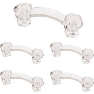 Franklin Brass Victorian (5-Pack) Kabineth?ndtag 3 """" Clear Cabinet Pulls H?ndtag til skabe og skuffer Skab Hardware Dresser H?ndtag Tr?kker PN03
