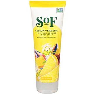 Sydfrankrig SoF fugtgivende hnd- og kropscreme - med kologisk shea + kakaosmr og sd mandelolie, ikke GMO og vegansk citronverbena 8 Fl Oz 1 p